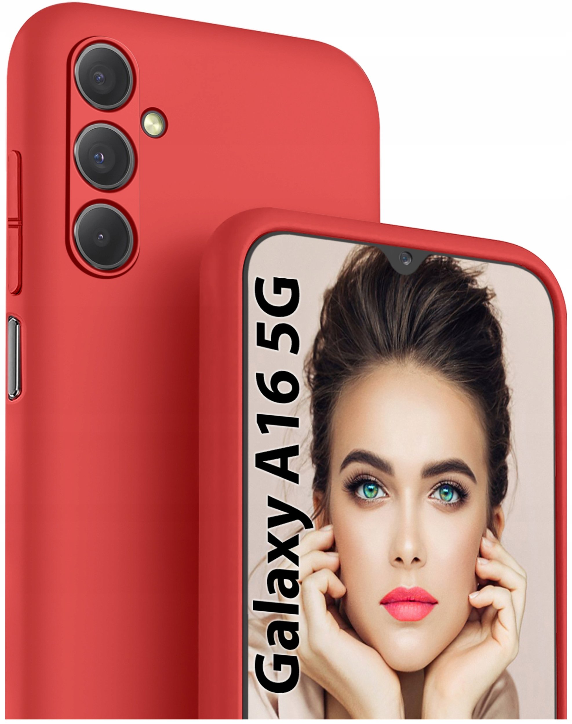 Etui do Samsung Galaxy A16 5G CASE Silicone ELASTYCZNE + Szkło 9H