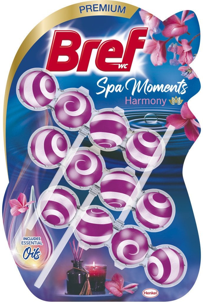 WC CLEANER-FRESH BREF SPA MOM HAR 3X50G