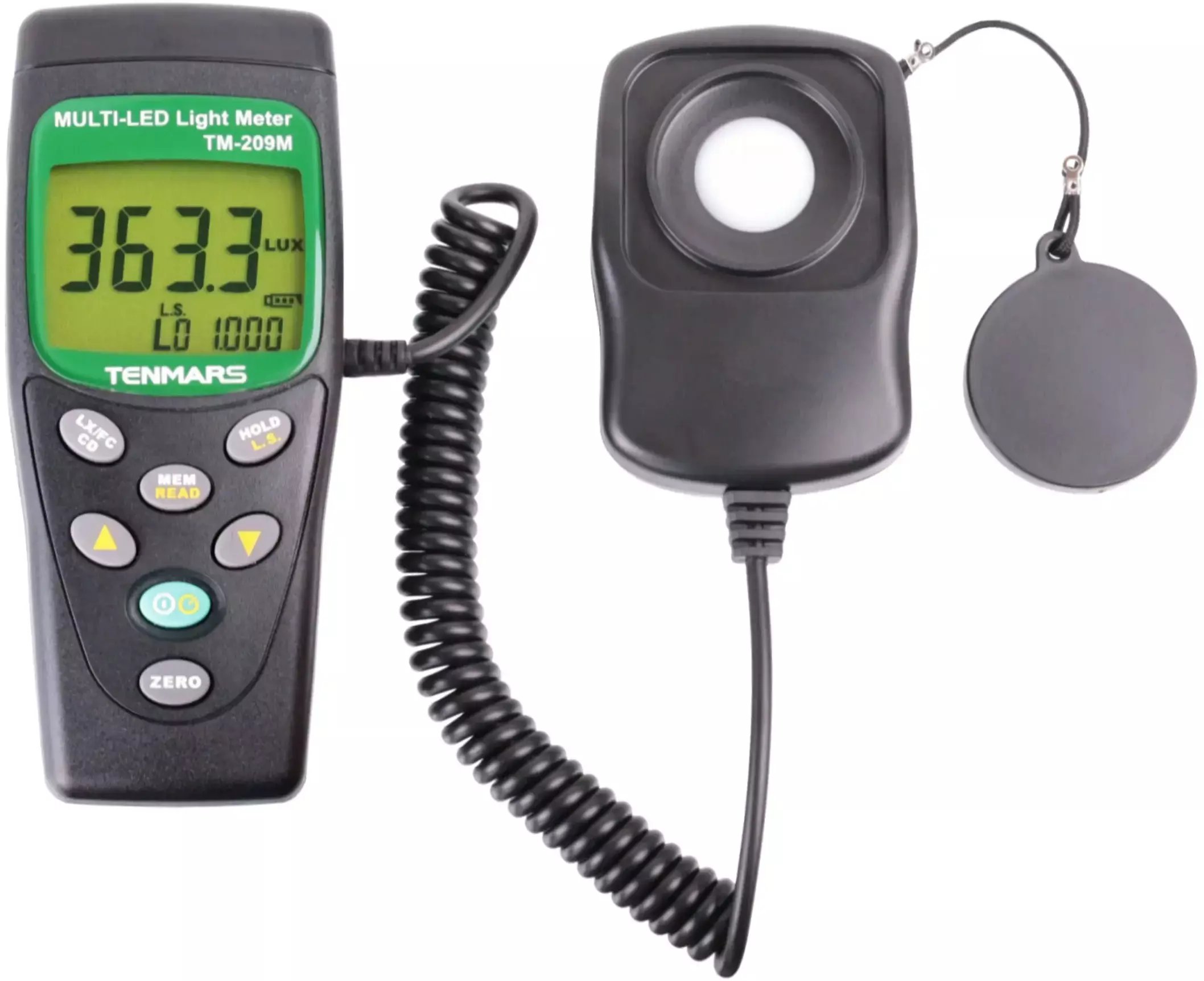 Luksomierz Tenmars TM209M do kolorowych LED 0,01~400 000 lx