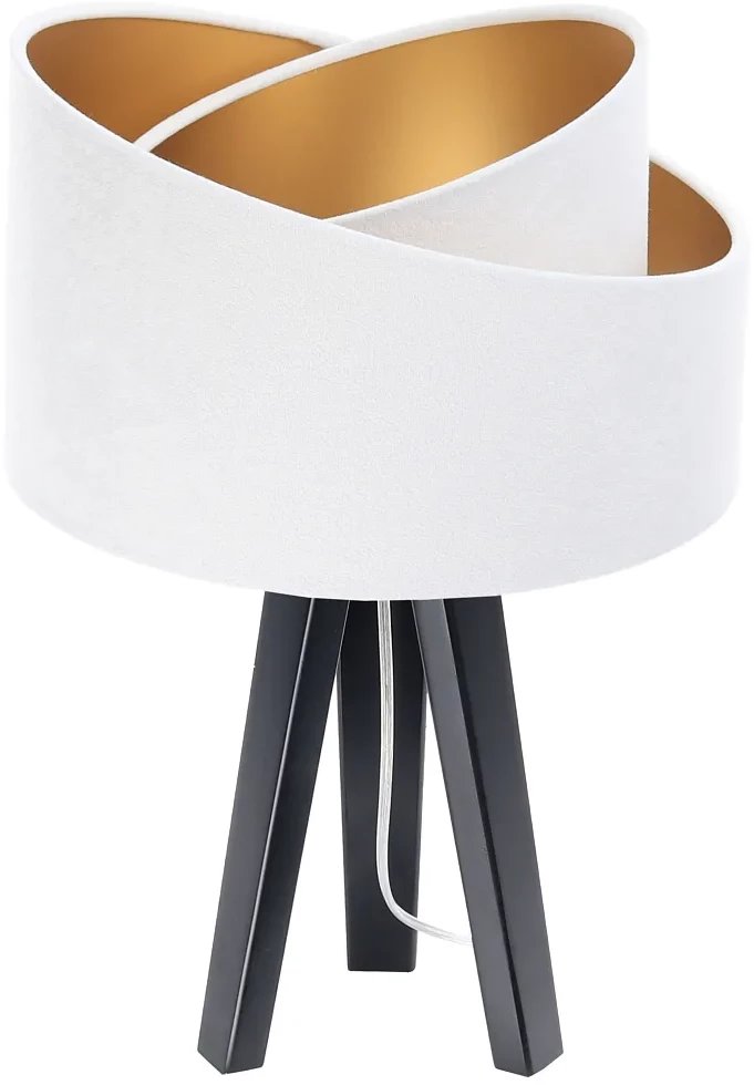 Lampa stołowa GEMSTONE biała/złota/czarna BPS KONCEPT