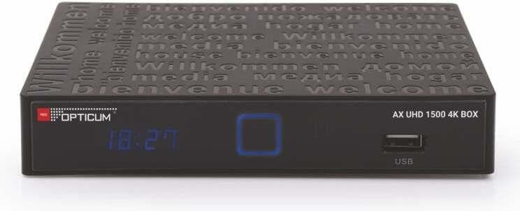 Tuner TV Opticum 1500 4K BOX DVB-S2 AX UHD