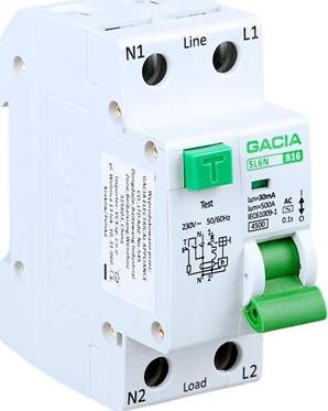 VCX VCX GACIA SL6N Wyłącznik rożnicowoprądowy z członem nadprądowym 2P B 16A 30mA 1P+N typ AC