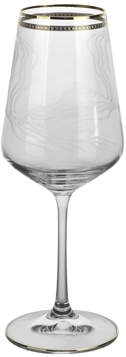 Komplet 6 kieliszków/gobletów 350 ml do wody Queen Eva