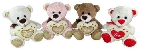 Miś z sercem 3 kolory 20cm 155764