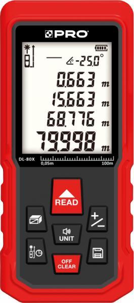 Dalmierz laserowy PRO DALMIERZ LASEROWY DL-80X