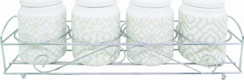 Maestro ZESTAW 4 POJEMNIKÓW NA PRZYPRAWY MAESTRO MR-20033-04CS