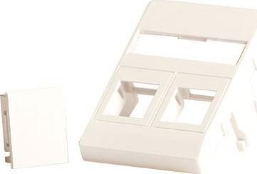 Lanview Wall plate 2 x keystone for
