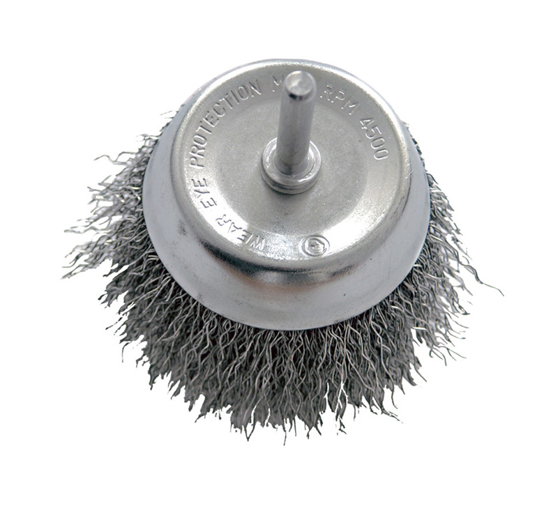 Pro-Line Szczotka doczołowa z drutu falowanego z trzpieniem 6mm Ø=60mm - 32406