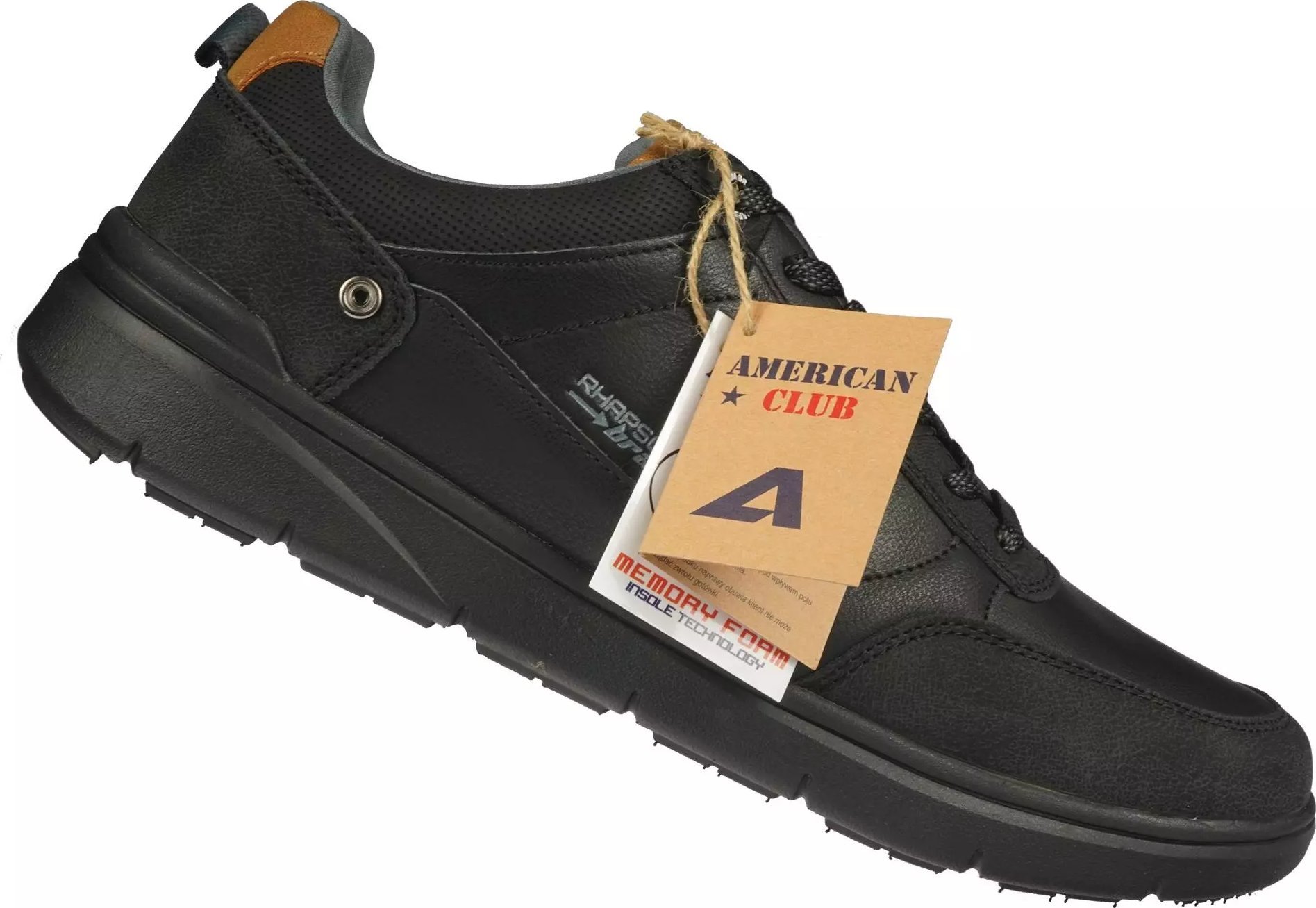 American Club Męskie buty sportowe American Club RH143/24 czarne 45