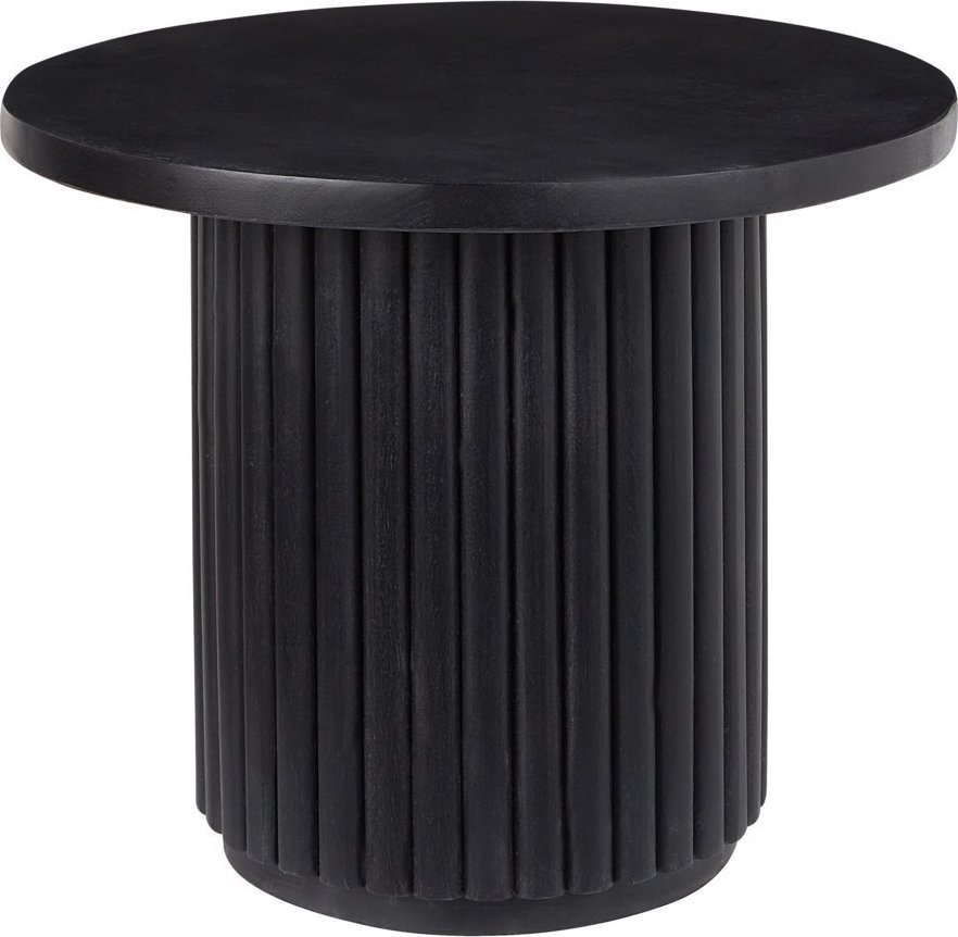 Beliani Stolik kawowy drewno mango czarny LEMONT