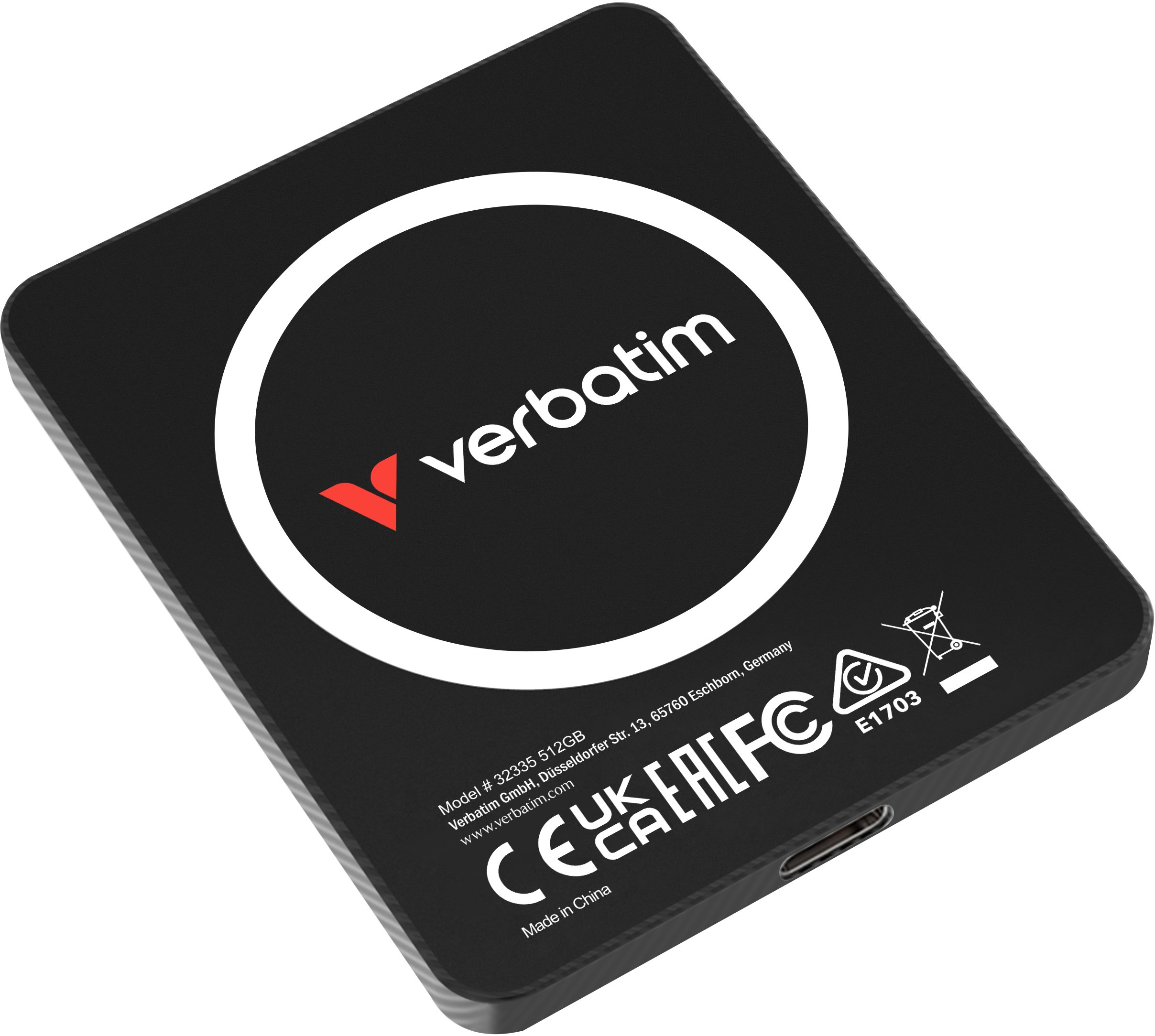 Dysk zewnętrzny SSD Verbatim Dysk zewnętrzny SnapBack Ultra Slim SSD 512GB czarny 32335
