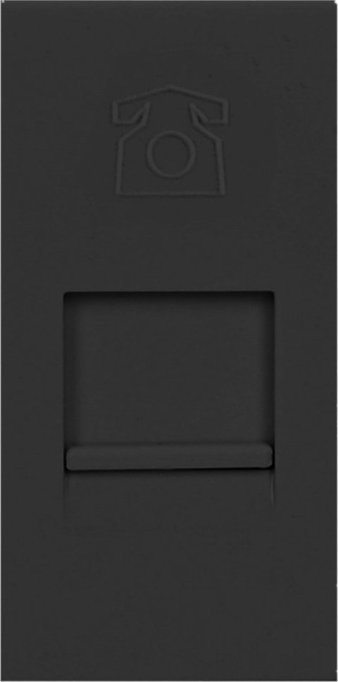 Orno NOEN RJ11, gniazdo modułowe 22,5x45mm telefoniczne RJ11, czarne