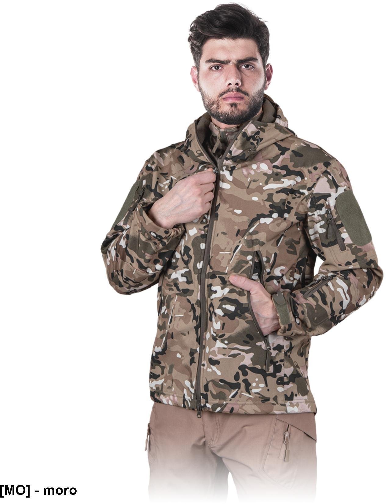 Kurtka męska Reis TG-MOSS - Kurtka ochronna Tactical Guard z materiału SOFTSHELL, tkanina - czarny M