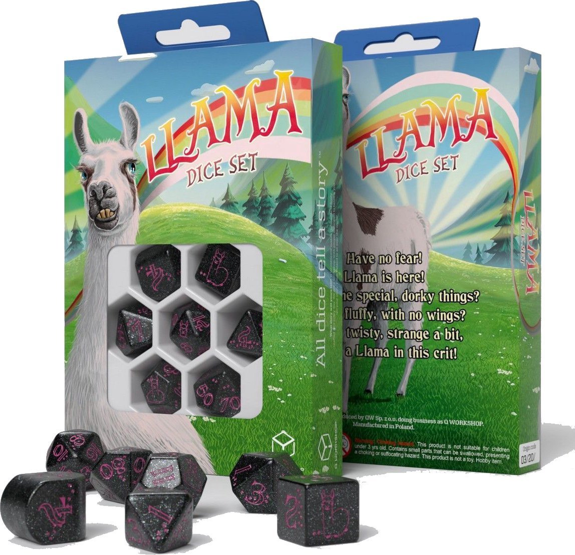 Llama Dice Set: Spitty