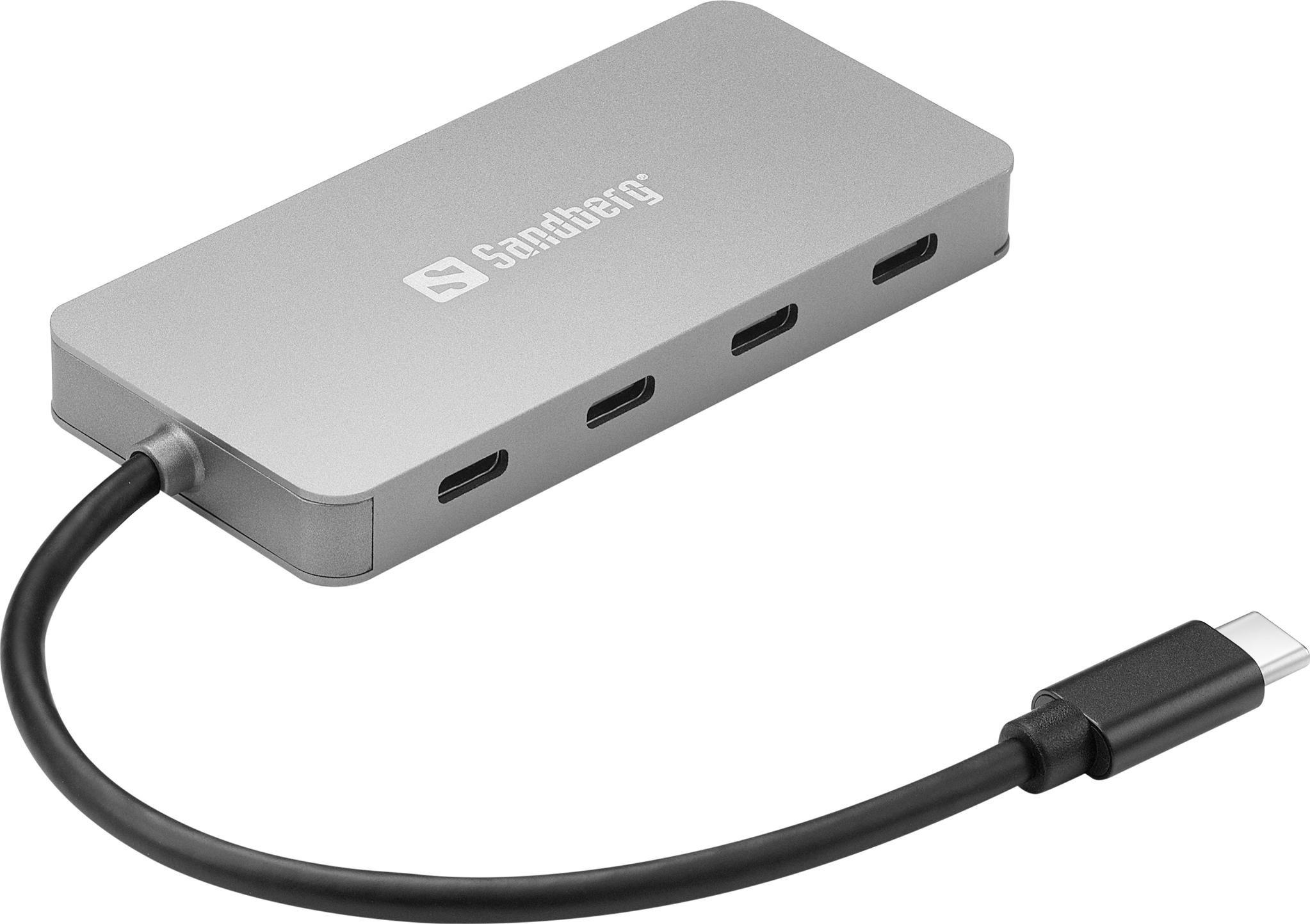 HUB USB Sandberg 4x USB-C + 3.1 Gen1 (136-41)