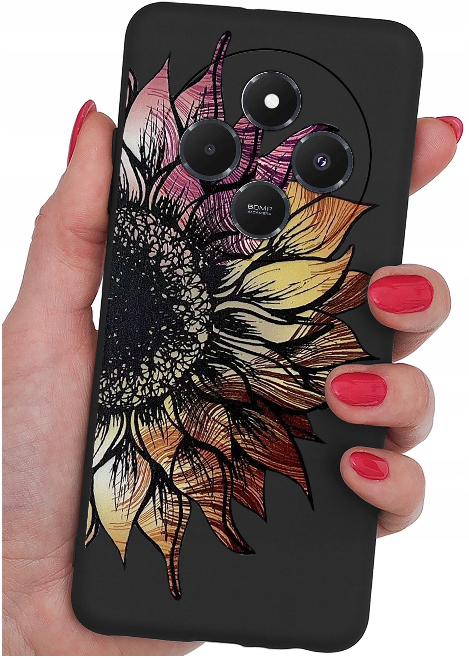 Etui do Xiaomi Redmi 14C WZORY |SILIKONOWE MATT CASE + SZKŁO 9H