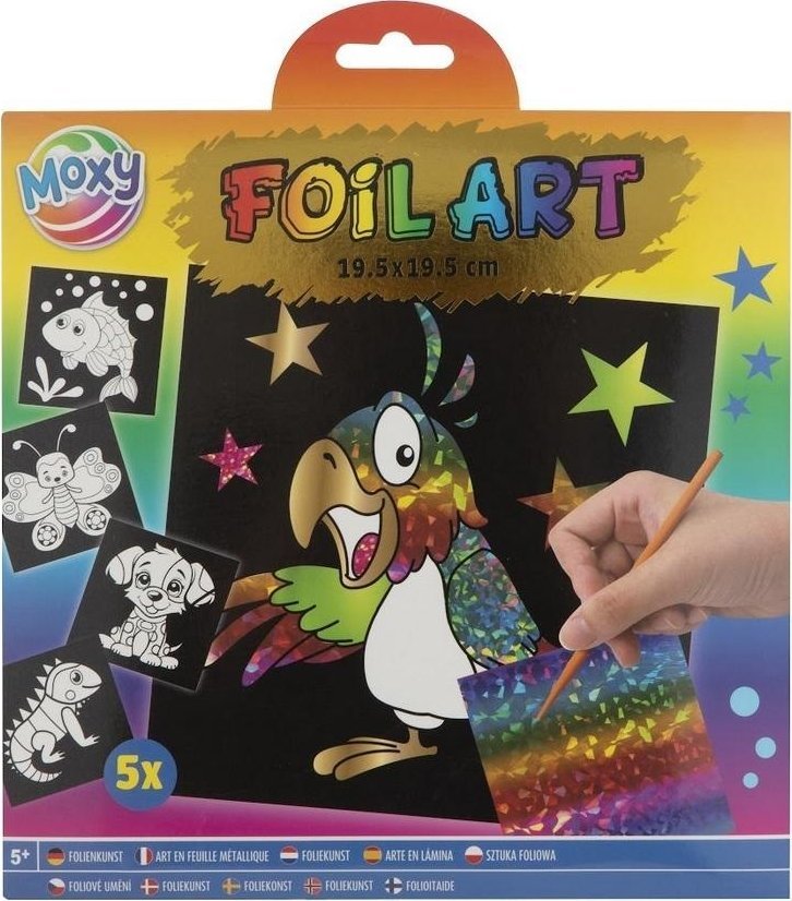 Zestaw do wyklejania Papuga 5 arkuszy