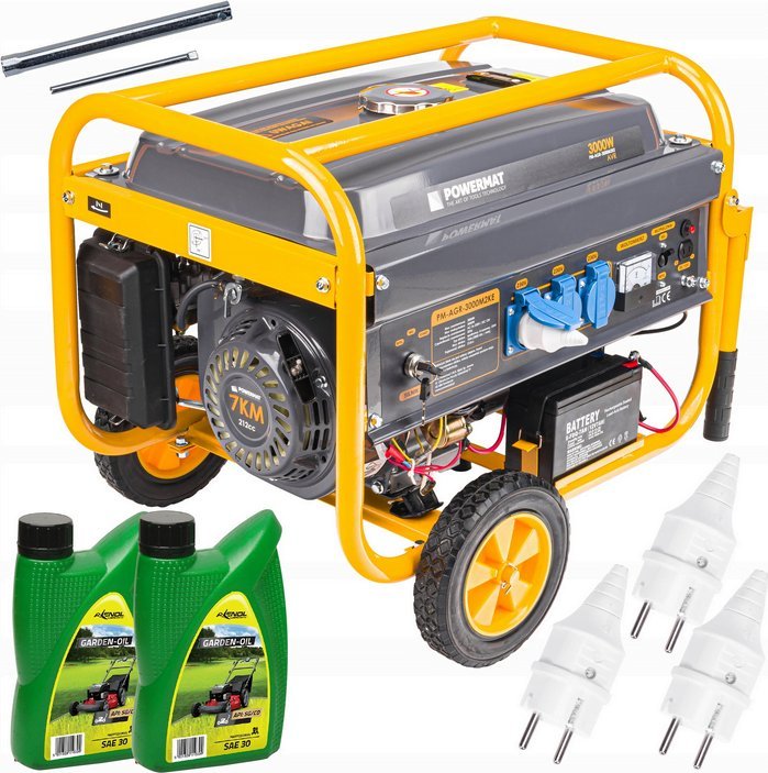 Agregat Powermat Agregat PRĄDOTWÓRCZY Generator 3000W 230V Rozruch PM-AGR-3000M2KE