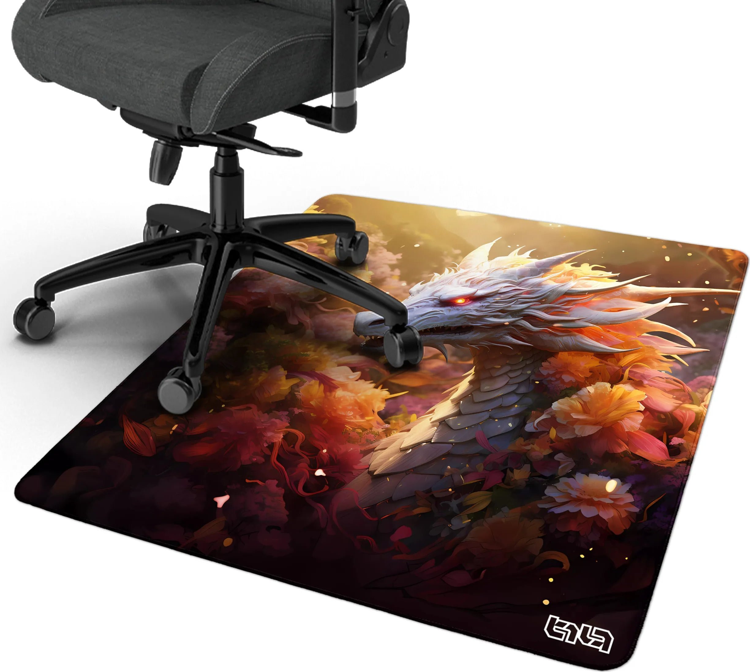 Tilt Mata pod Krzesło Kolorowy Smok 100x100