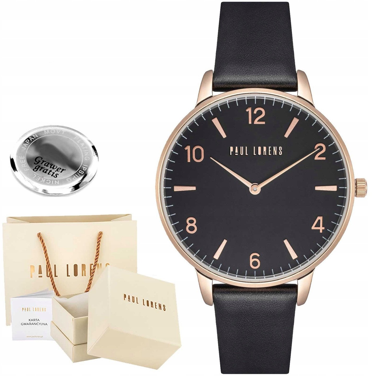 Zegarek damski Paul Lorens BABET-1A3 Z GRAWEREM