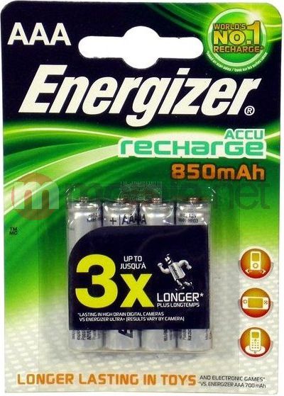 Energizer Akumulator Power Plus AAA / R03 850mAh 4 szt.