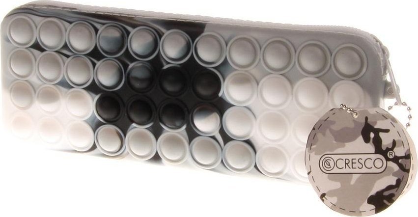 Piórnik szkolny silikonowy Moro szary