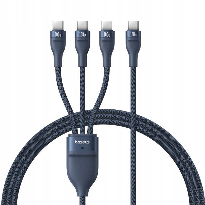 Kabel USB Baseus USB-C - USB-C 1.5 m Niebieski (P10377503321-00)
