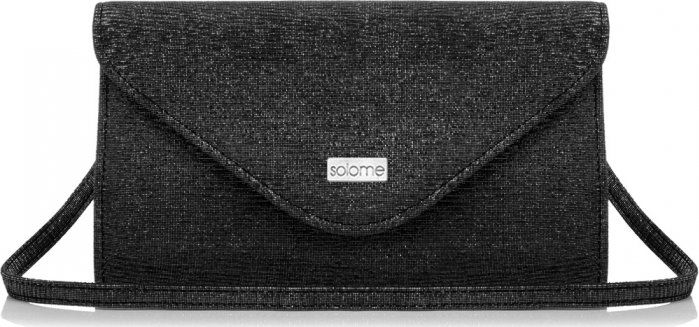 Solome CZARNO SREBRNA KOPERTÓWKA TOREBKA DAMSKA SOLOME S5