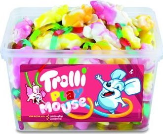 Trolli Playmouse Myszy Żelki o smaku owocowym 75 szt. 1200g