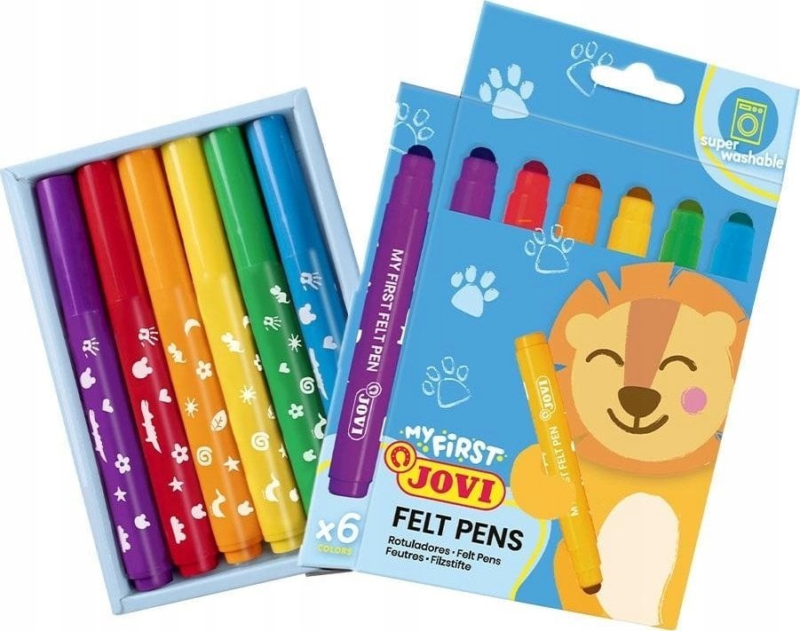 Harrows Flamastry My First 6 kolorów JOVI