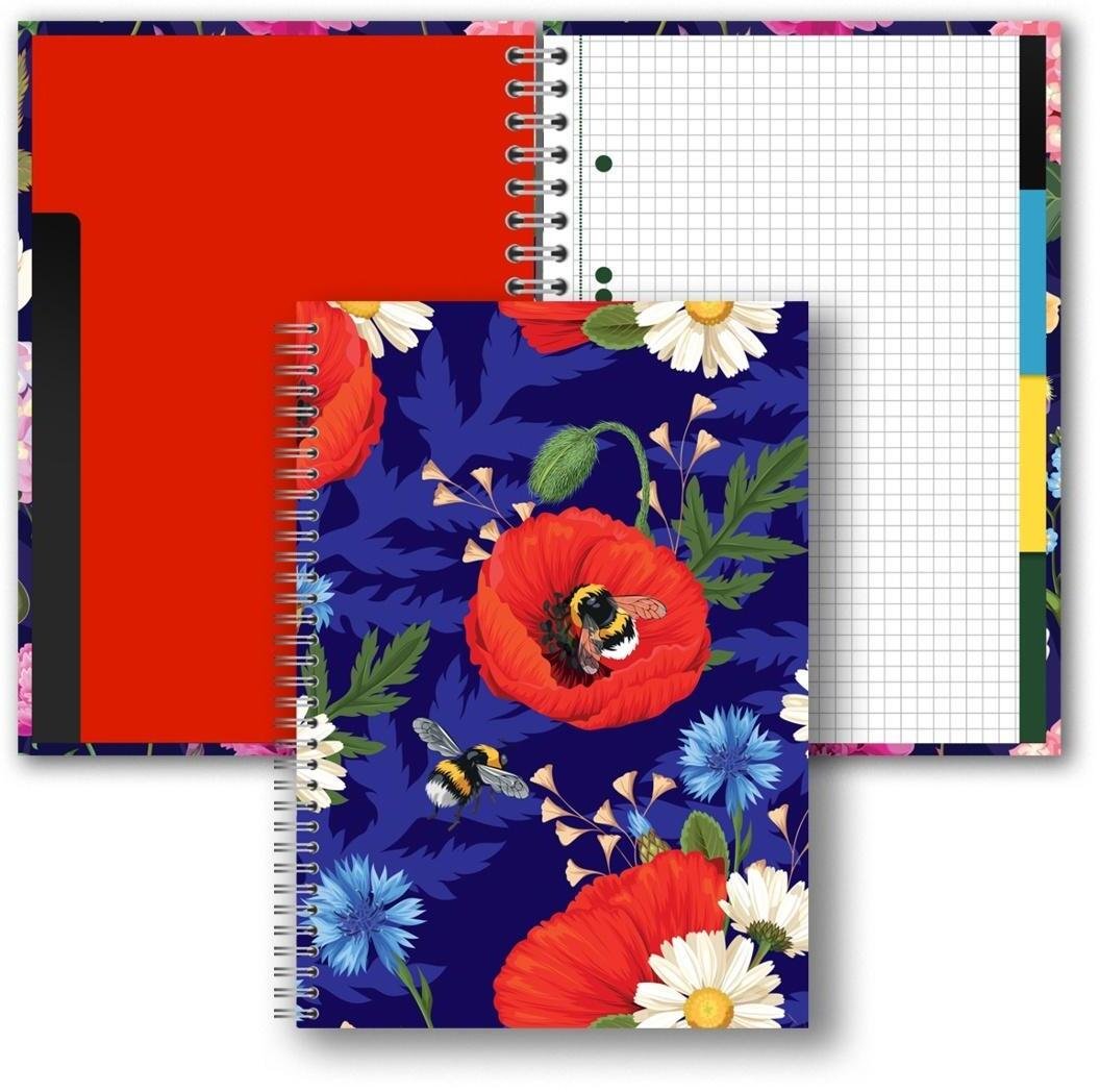 Brulion B5/160K kratka Kwiaty polskie PENMATE