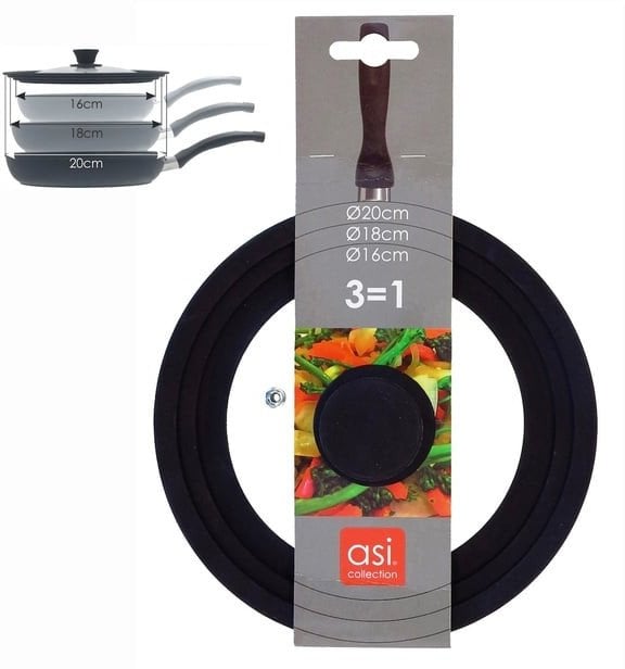 ASI COLLECTION Wax universal with silicone edge 3in1 O16/18/20cm 24302200
