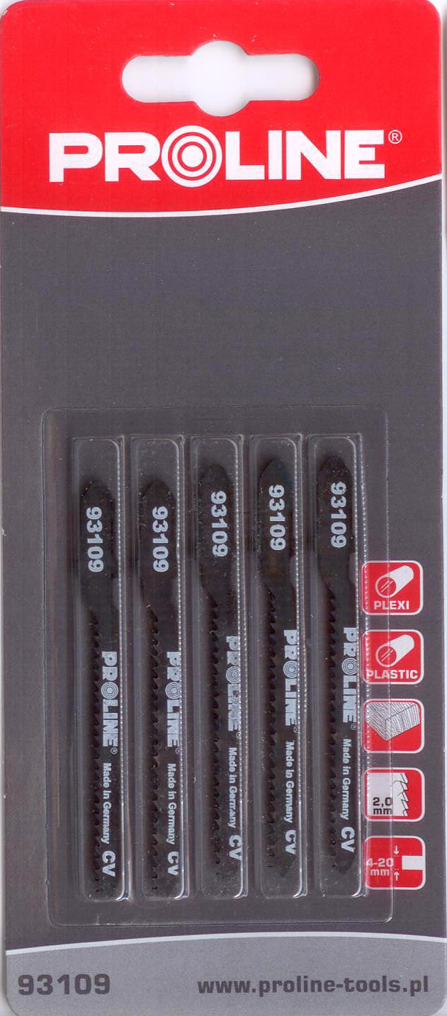 Pro-Line Brzeszczoty do wyrzynarki 5szt. 75mm 12TPI typ T - 93109