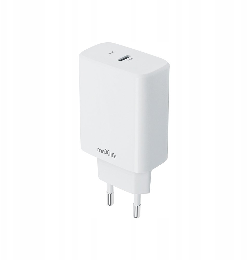 Maxlife ładowarka sieciowa PD QC MXTC-10-30C 1x USB-C 30W biała