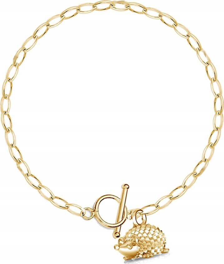 Radziszewska Jewellery Bransoletka Złota TOGGLE z Zawieszką 925 PREZENT Grawer Życzenia Gratis