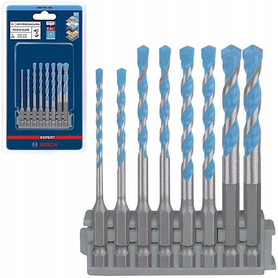WIERTŁO HEX-9 EXPERT MC 8PC PICK&CLICK