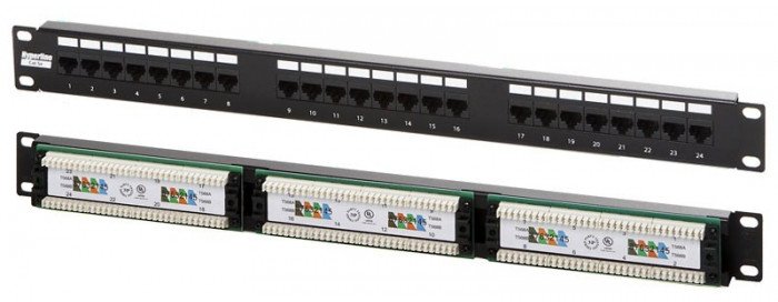 Xtendlan Patch panel LYNX 24port Cat6, UTP, blok 110, czarny (XTL)
