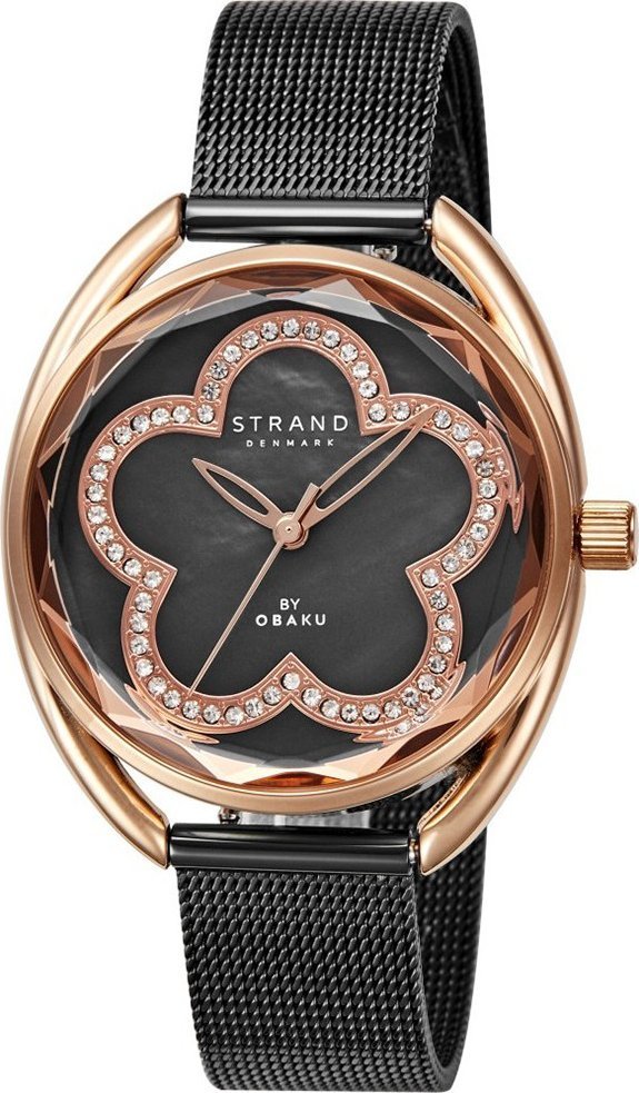 Zegarek Strand Zegarek damski Strand S734LXVBMB CYRKONIE czarny