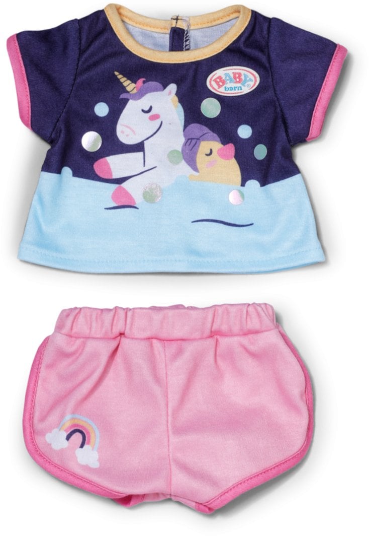 BABY born Unicorn Short Pyjamas 43cm Koszula nocna dla lalek