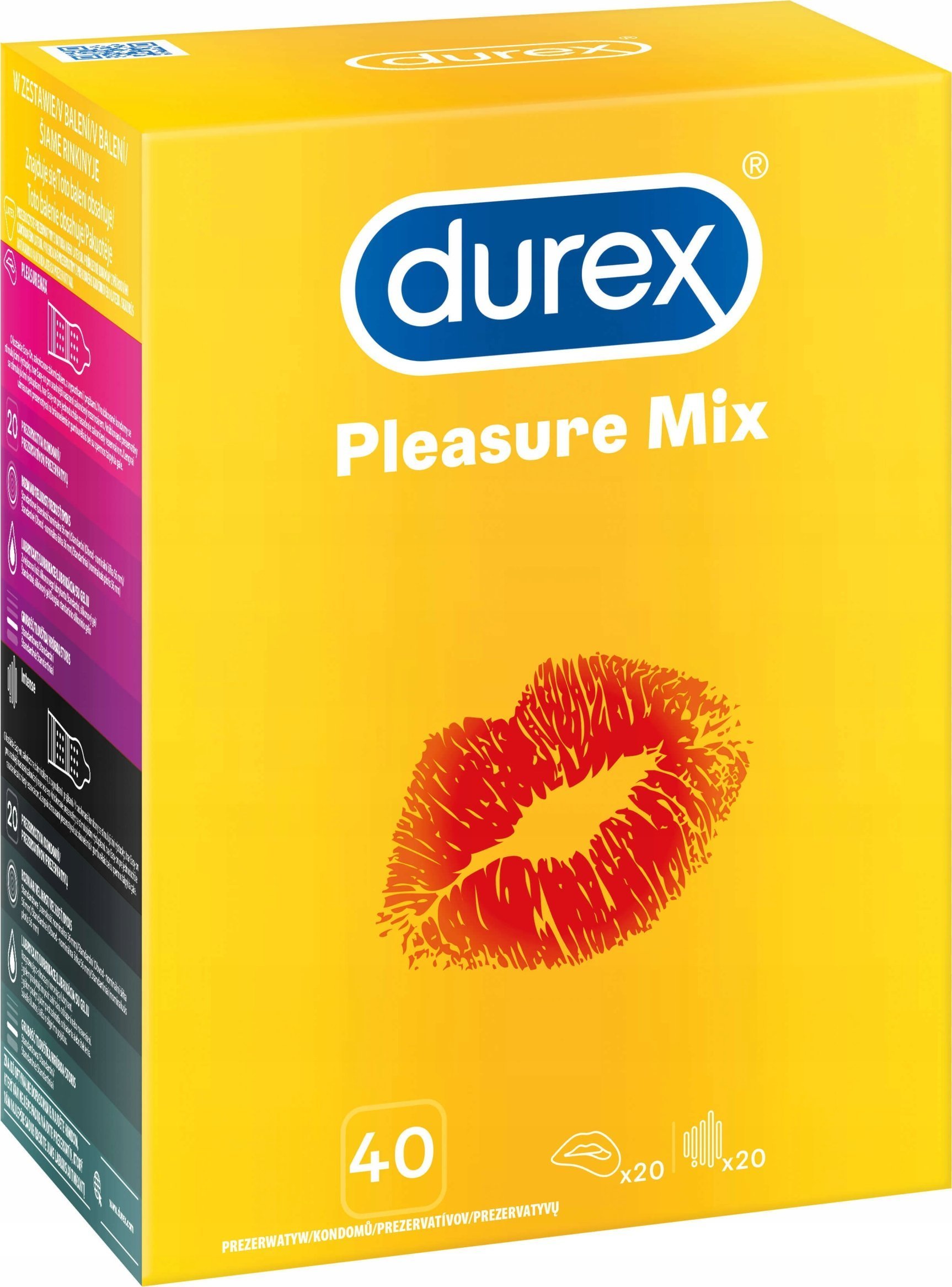 DUREX_Pleasure Surprise Mix prezerwatywy mix 40szt.