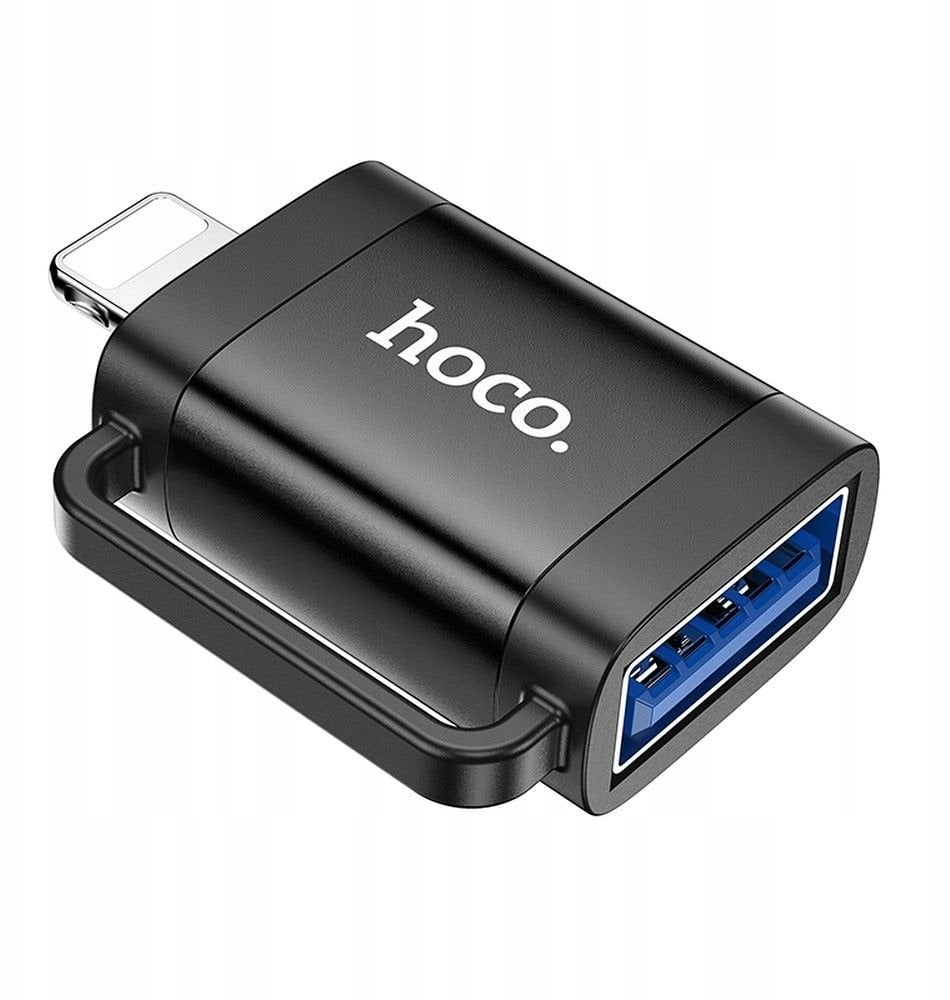 Adapter OTG Lightning do USB A Hoco UA31A czarny