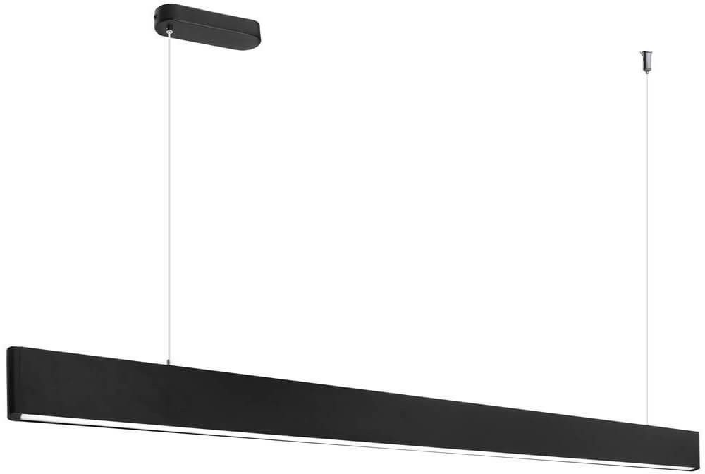 Zawieszana lampa nad wyspę 1082 Domeno LED 30W 4000K belka do kuchni czarna
