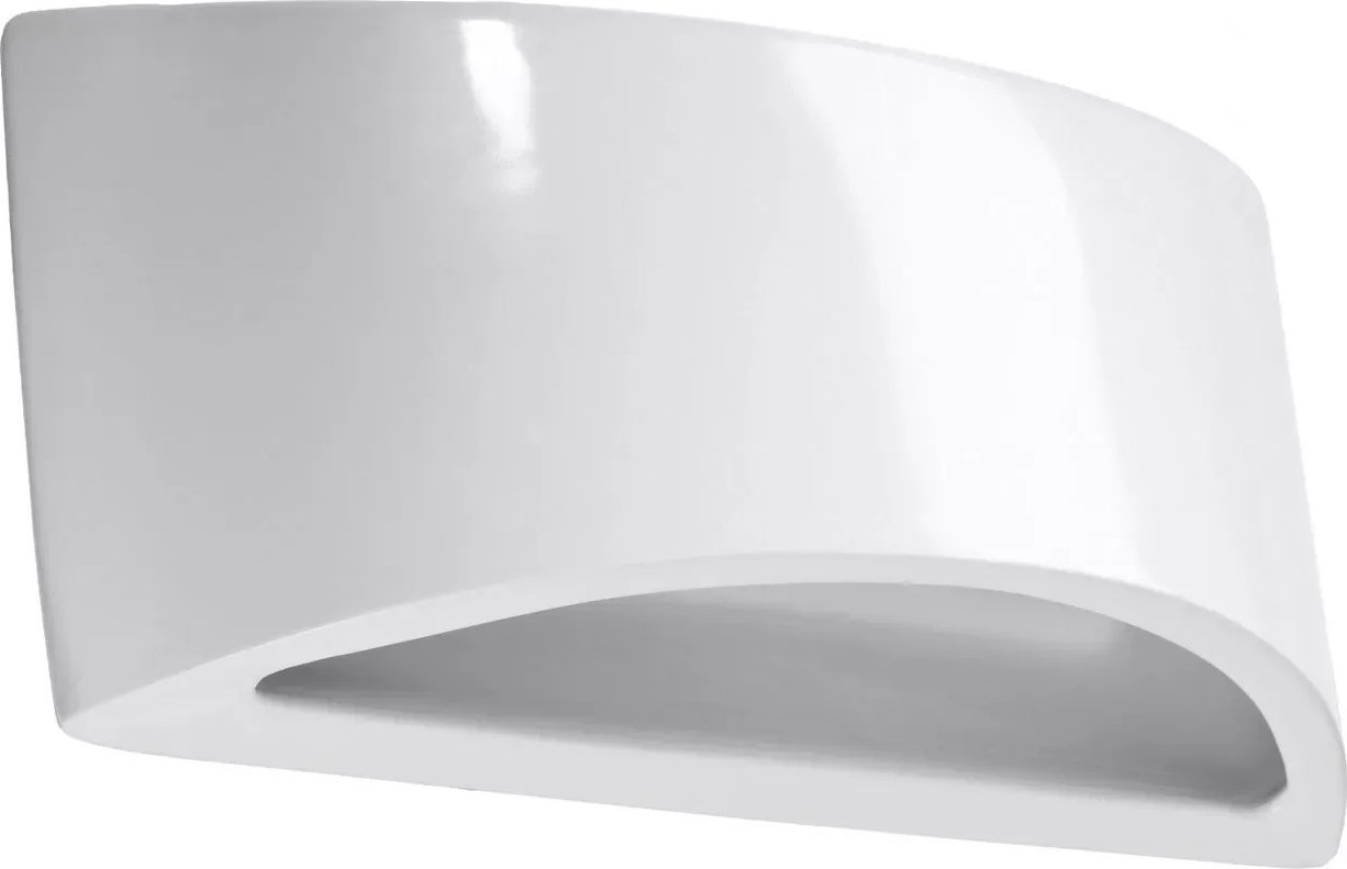 Kinkiet Lumes Nowoczesny kinkiet biały połysk - S484-Marius