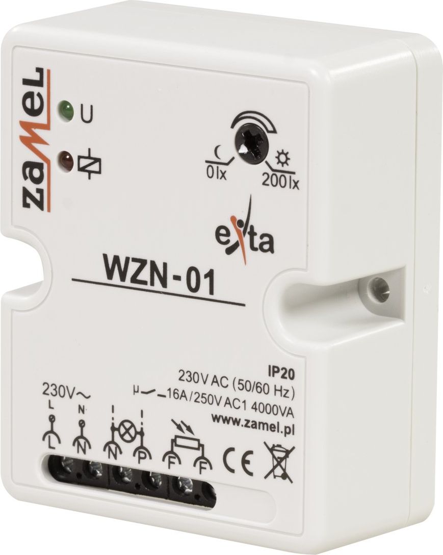 Zamel Wyłącznik zmierzchowy 16A 230V 0-200lx WZN-01 (EXT10000147)