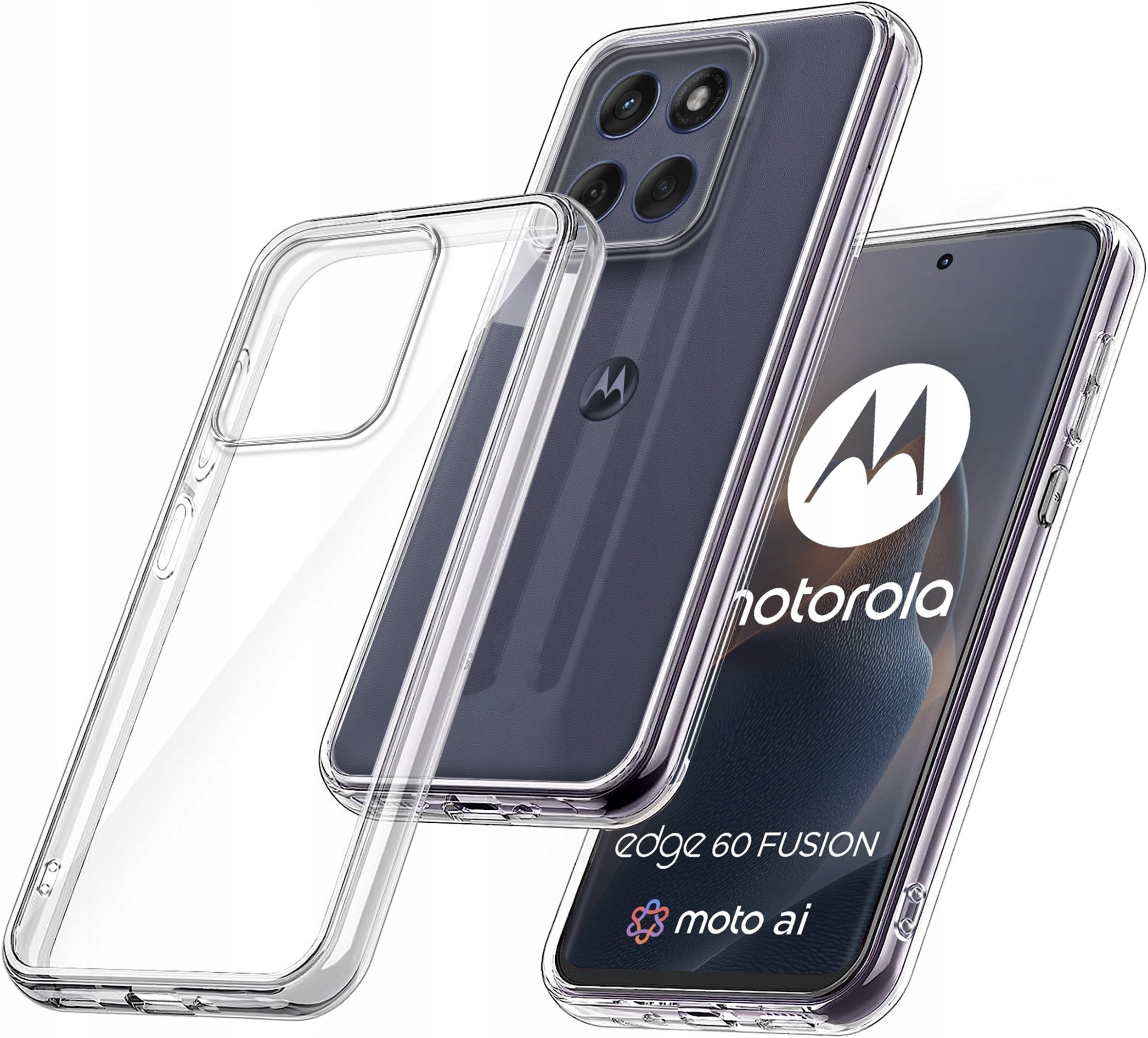 Etui do Motorola EDGE 60 Fusion 5G | EDGE 60 PRO WZMACNIANE CLEAR CASE 2MM
