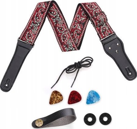 JEREMI Pasek do gitary akustycznej/elektrycznej GS-08-1