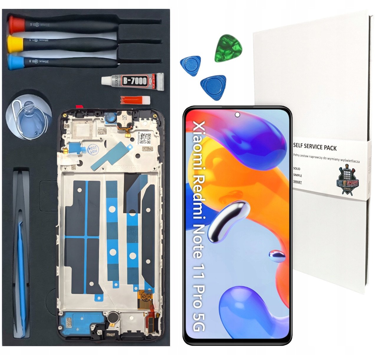 WYŚWIETLACZ LCD DO XIAOMI REDMI NOTE 11 PRO 5G ORYGINAŁ RAMKA ZESTAW