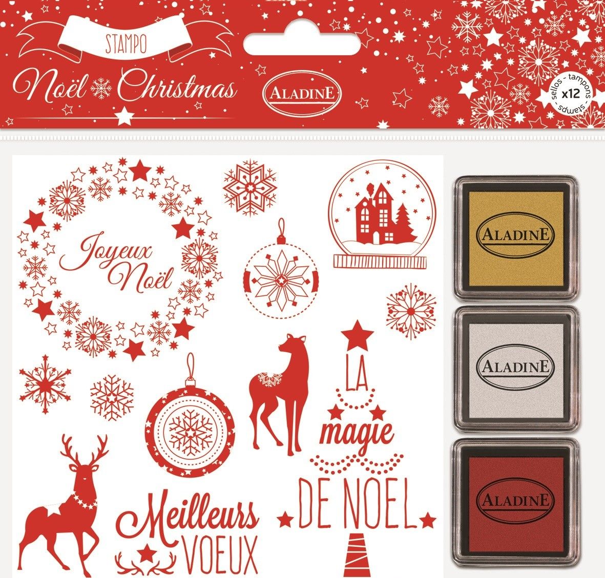 Aladine Stempelki Bożonarodzeniowe Klasyczne 2