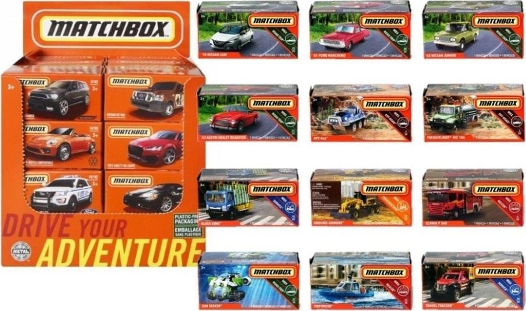 Mattel MB SAMOCHODZIK POJEDYNCZY DNK70 MIX PUD48