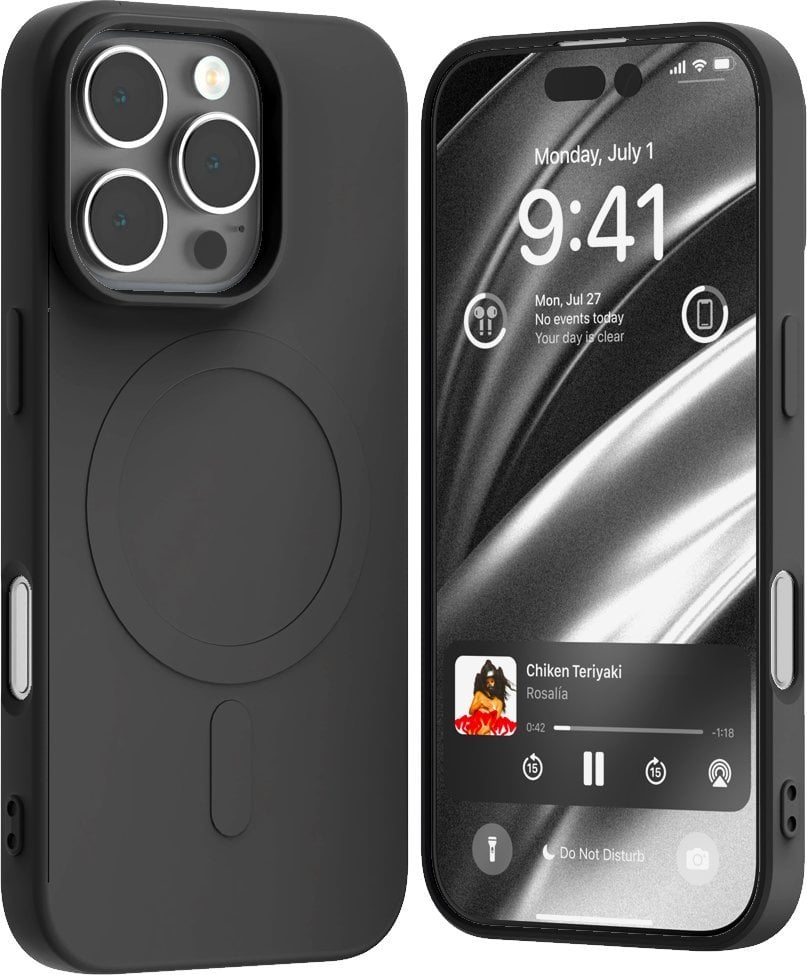 Mercury Mercury MagSafe Semi-Silicone iPhone 16 Pro 6,3" czarny/black